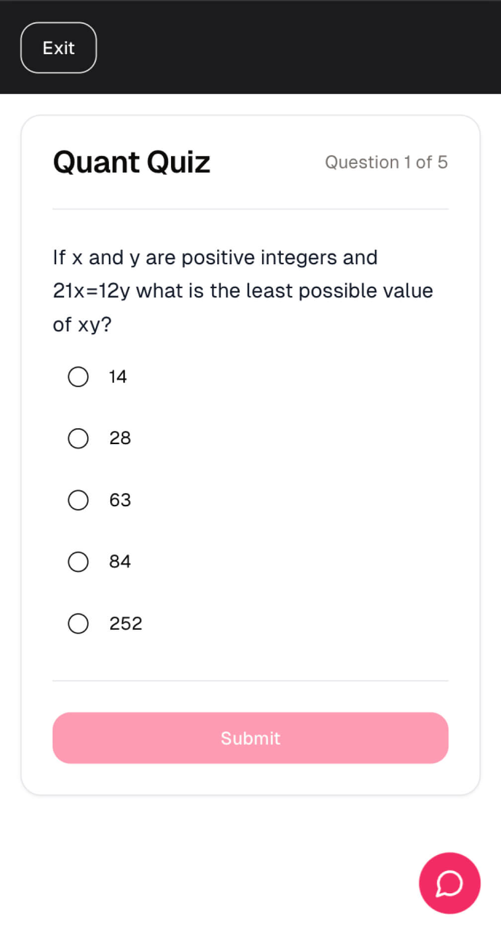 GMAT AI Tutor Mobile Interface 1